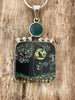 Deco Glass Collection Tree with Cat Over the Moon Pendant