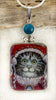 Vintage China Kats Grey Tabby Pendant