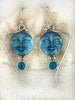 Deco Glass Collection Blue Moon Earrings