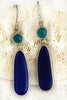 Coastal Glass Collection Blue Sky Goddess Earrings