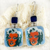 Vintage China Faces of Marilyn Andy Warhol Earrings