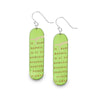 Root Wine Script Earrings